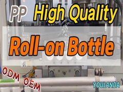 Bottiglia di plastica a rullo per prodotti per la cura personale Bottiglia portatile a rullo in PP