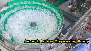 Pompa per trattamento plastica per flaconi cosmetici