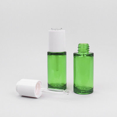 comprare Bottiglie di gocciolante per cosmetici verdi trasparenti da 30 ml per oli essenziali online manufacture