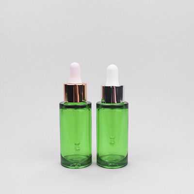 comprare 30cc PETG Green Dropper Bottle Luxury Dropper Bottles With Squeeze Top online manufacture
