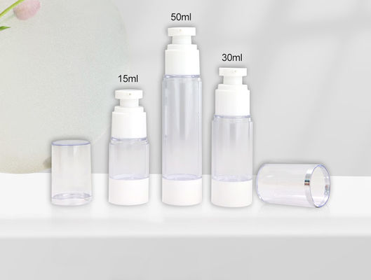 Bottiglia senza aria Per la cura della pelle Bottiglie senza aria Pompa 15ml 30ml 50ml Imballaggio sostenibile Per prodotti di bellezza