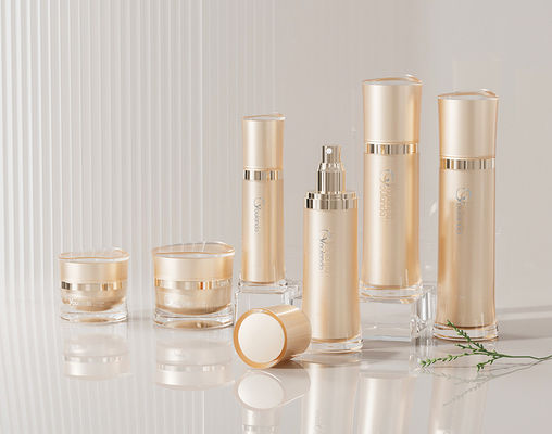 6pcs Luxury Acrylic Cosmetic Lotion Pump Flascia Set Con CreamContainer 30ml - 120ml
