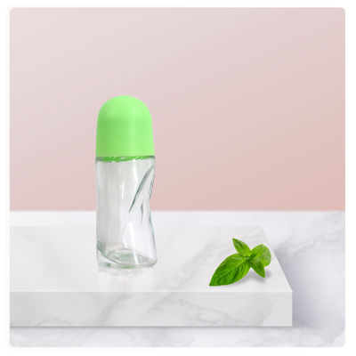 Bottiglie a rulli di vetro personalizzabili da 50 ml Bottiglie a rulli di olio per antiperspirante
