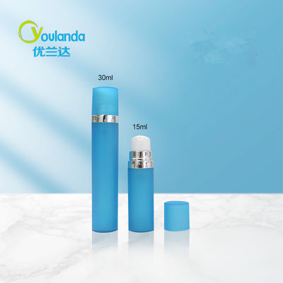 Lozione portatile in PP Bottiglie di pompa senza aria riutilizzabili Contenitore di lozione portatile 15ml 30ml 50ml
