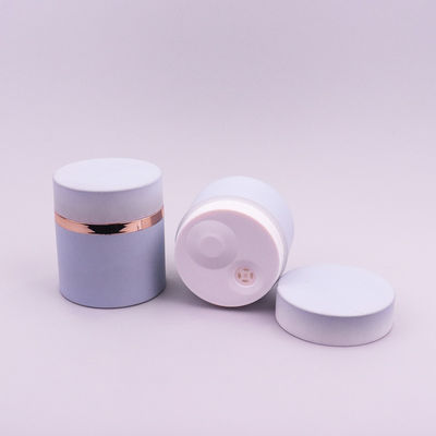 Bottoni cosmetici senza aria con rivestimento di gomma 30g 50g contenitore di crema per il viso a tappo a vite
