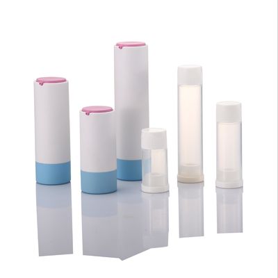 Bottiglia senza aria Stampa su misura Bottiglia di plastica senza aria Per la cura personale Ricaricabile Bottiglia pompa di lusso senza aria