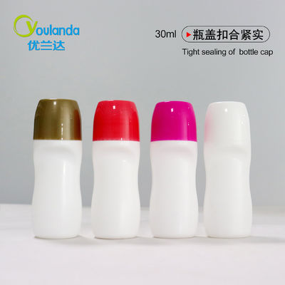 pp Eco-friendly 30ml Bottiglia di plastica roll-on 1OZ Bottiglia a forma speciale Bottiglia a rulli liquidi