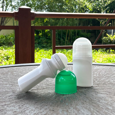 Contenitore deodorante a rullo piatto da 75 ml per la cura della pelle, in plastica PP, flacone cosmetico per deodorante roll-on sotto le ascelle