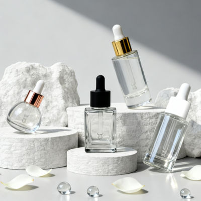 Contagocce graduato in vetro per flaconi in vetro di olio essenziale da 1Oz 10Ml 30Ml 100Ml, contagocce graduato in vetro